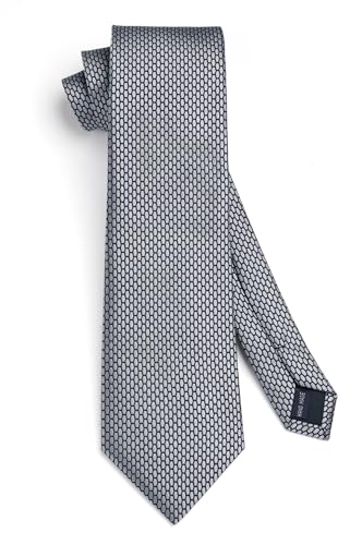 Image of Enlision Ties for Men Solid Color 3.35 inch Formal Business Necktie Classic Satin Mens Wedding Party Ties