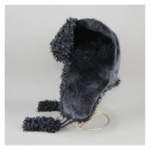 Chapeau de trappeur contre le froid glacial isolation laine et cuir d'hiver - 6