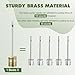 Quadafy 20 Pack Brass Ball Pump Needles with Storage Case - Heavy Duty No Break Air Pump Needles for Basketball, Hand Pump & Electric Pump, Stainless Steel Body