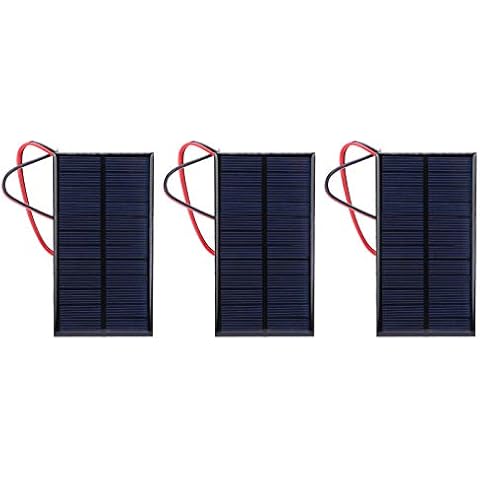 Panel Solar 3 Piezas DC 6V 1W Cover