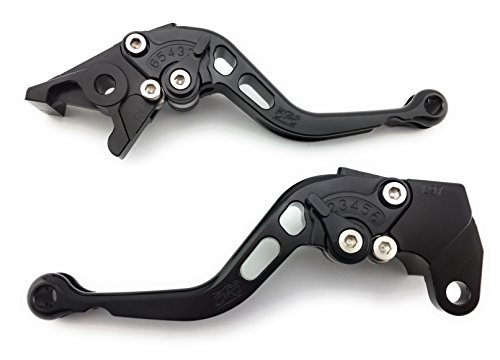 Paire de leviers courts haut de gamme avdb-moto Speed Triple 1050 Noir/Noir