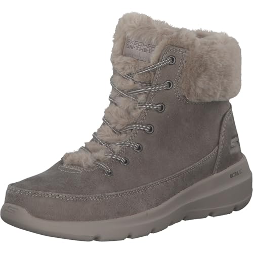 Skechers Glacial Ultra, Botas cortas al tobillo Mujer, Marrón, 37 EU
