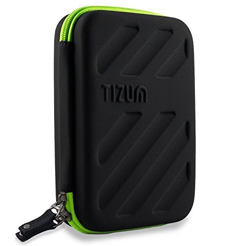 Tizum Portable Electronic Travel Gadgets & Accessories Organizer Multipurpose Pouch, Rugged Travel Friendly (Black)