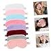 minkissy 8Pcs Furry Eye Masks Plush Sleep Blindfolds for Adults Soft Skin Friendly Eye Covers for Comfortable Sleep for Travel and Napping