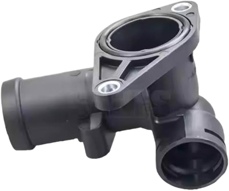 Plastic Thermostat Housing Water Outlet Coolant Flange REAR Compatible With A4 Avant Cabrio B7 B6 8H 8E 2000 2001 2002 2003 2004 2005 2006 2007 2008 2009 06B121132E 06B121132B