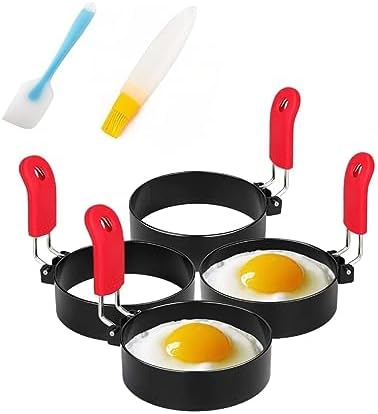 5 Eierformen Aus Silikon - Für Perfekte Spiegeleier & Pancakes!