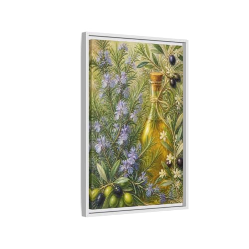 Tableau de cuisine olives et romarin cadeau pendaison de crémaillère