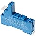 Finder DIN-Rail Screw Terminal Socket for 40/44 Series Relay, 5mm Pinning, Includes retaining and Release Clip, Blue