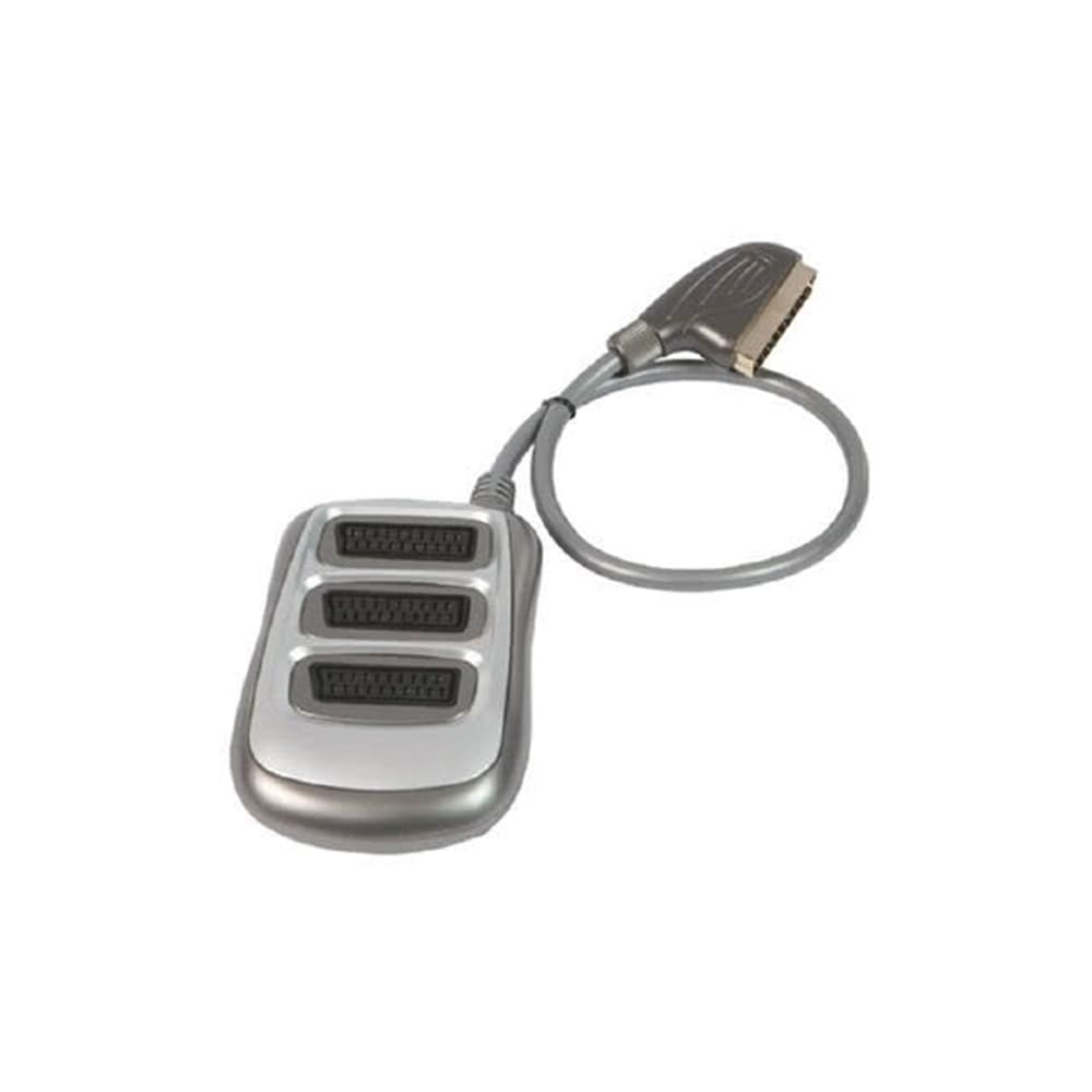 FME 31104 SCART 3X Szary interfejs kabla i adapter