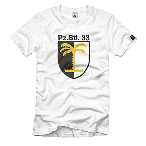 T-shirt militaire emblème armée allemande 33 PzBtl finitions XL