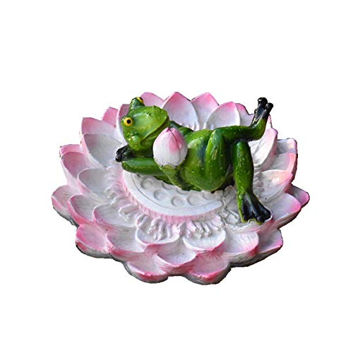 Statue grenouille résine pour animer un bassin ou étang vide