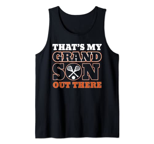 Uomo That's My Grandson Out There Lacrosse For Grandma Grandpa Canotta