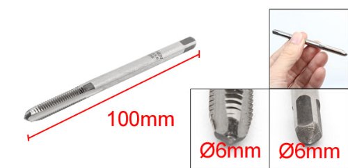 sourcing map M6 High Speed Steel Machine Screw Thread Metric Taps 100mm Long Tapping Threading Machinist Repair DIY Tool - Image 3