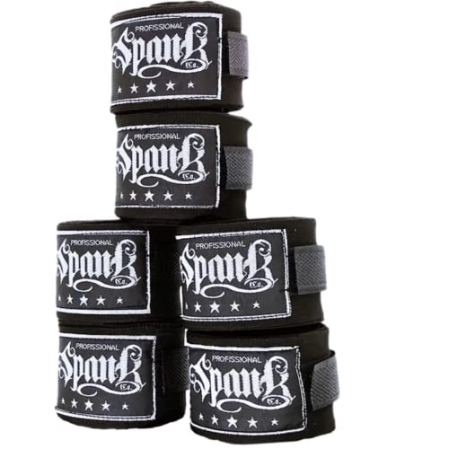 Kit Bandagem Elástica 3 m com 3 Pares - Spank (PRETO)