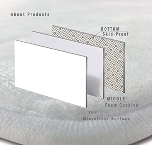 Badezimmer Badematte 3 Teilig Set,3D Delfin Saugfähige Teppich,WC-Deckelbezug,U-Förmige Matte 3-Teiliges Badezimmer Set – Bild 3