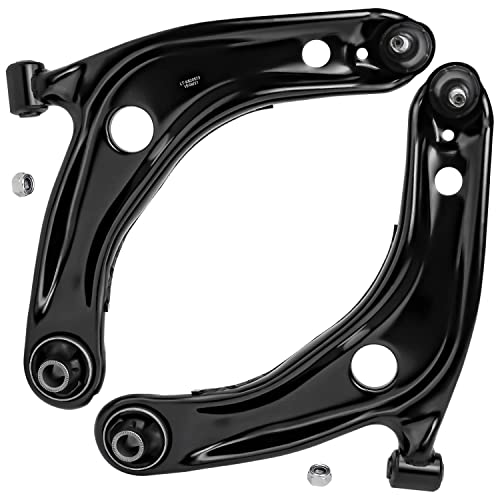 Image of Detroit Axle - 8pc Front End Kit for 06-13 Toyota Yaris 2007 2008 2009 2010 2011 2012 2013, 2 Lower Control Arms w /Ball Joints 4 Inner & Outer Tie Rods 2 Sway Bars Replacement