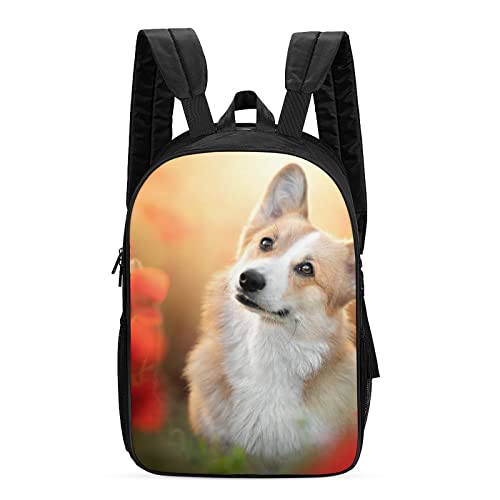 Mochila Corgi escolar juvenil de viaje casual unisex en formato 3D casual