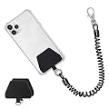 Doormoon Phone Lanyard Tether with Patch, Universal Stretchy Lasso Straps and Phone Case Anchor for Anti-drop Outdoor Hiking Cycling Climbing Compatible with iPhone Samsung Pixel Most Smartphones