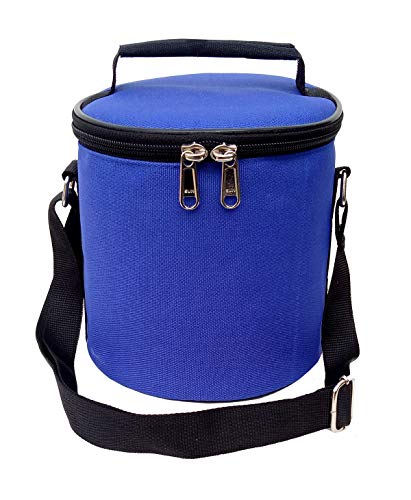 Image of Insulated Lunch /Tiffin Bag, Polyester, Water Resistant, for Office, School and Travelling, 1 Litre (Without Containers, Size-6.5 X 6 X 6)