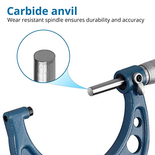 Proster 3pz Set di Micrometro Metrica Esterno