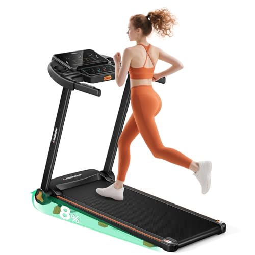 Folding Home Treadmill 3.0HP Incline, LED Display, 265lbs