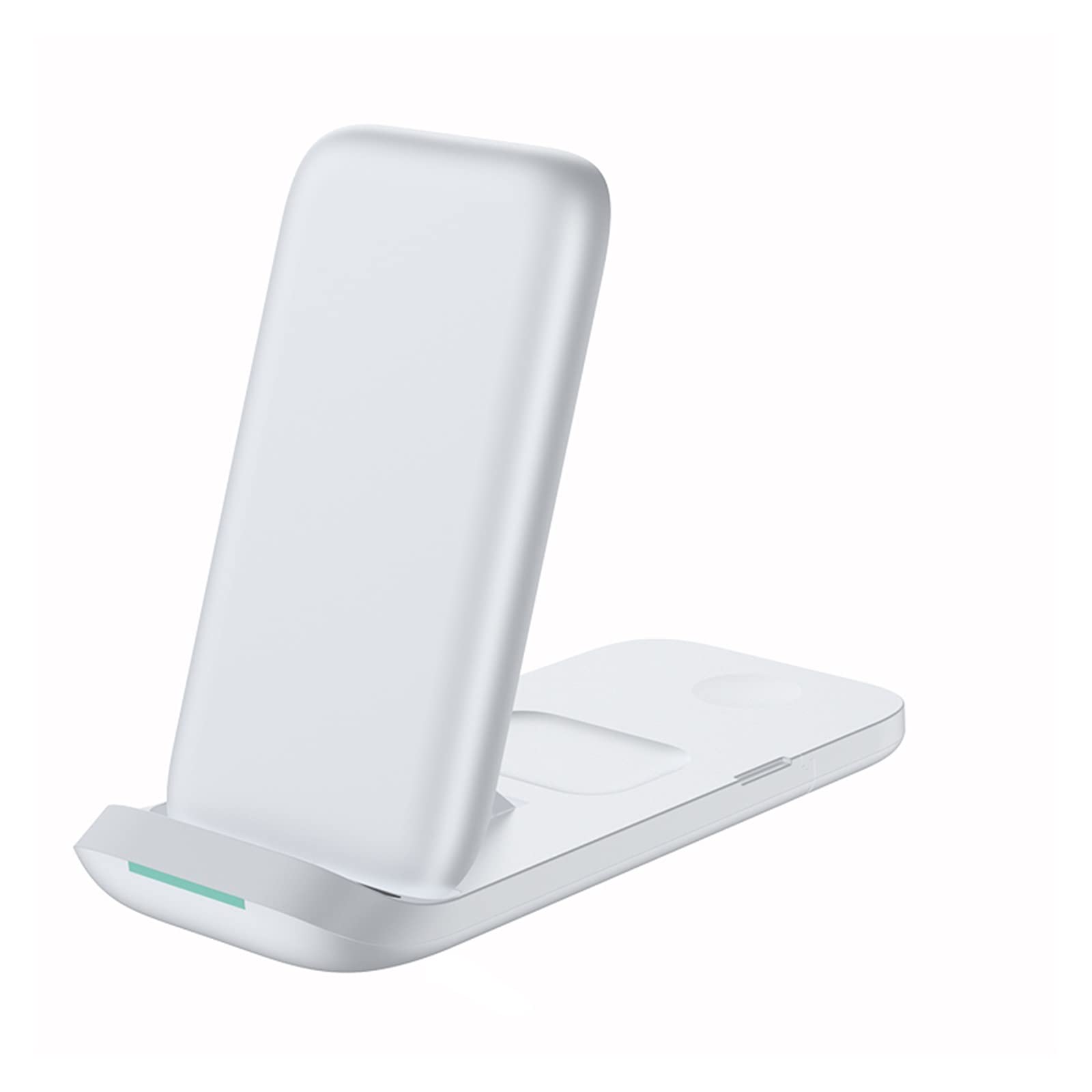 Cargador Inalambrico, 30W 3 en 1 Almohadilla de Soporte de Carga de inducción de Cargador inalámbrico for estación de Carga rápida de Reloj de teléfono(White with Plug)