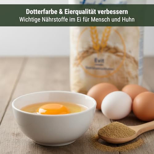 Leimüller Bierhefe für Geflügel 5 kg - Ergänzungsfutter für Hühner, Wachteln & Geflügel - Mit B-Vitamine & Aminosäuren für gesunde Federn & Vitalität - Reich an Mineralien & Spurenelementen