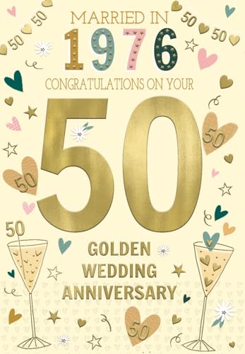 ICG 2026 Golden Anniversary Card Married in 1976-50 Years