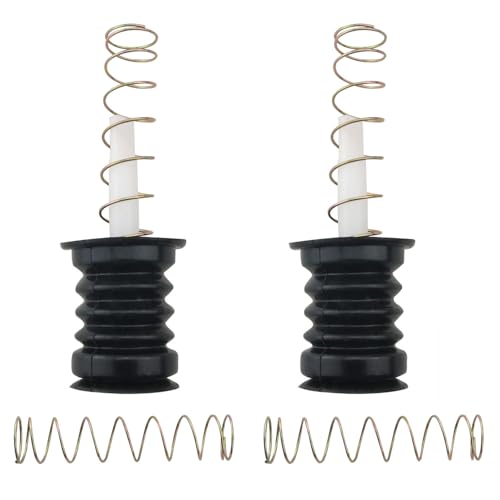 CHENJIN 2PCS Washing Machine Drain Spring Pull Switch 76x45x50mm Drain Valve Plug Fitting Rubber Seal Plug Replacement For Semi-Automatic Double Drum Washing Machine Drain Valve Black