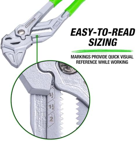 OEMTOOLS 10-Inch Pliers Wrench with Parallel Smooth Jaws & Push Button — view 7