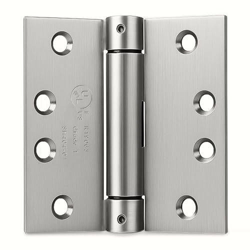 A1 ProGuard Satin Door Hinges 4.5 Inch Self Closing Hinge Hardware Adjustable Spring Hinges for Commercial Grade Self-Closing, UL Listed 3 Pack by A1 ProGuard Hardware - Image 8