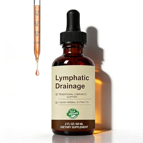 QYGCHUSIN Lymphatic Drainage Drops 2000mg Herbal Blend with Elderberry Echinacea Dandelion Supports Lymphatic System Immune Health 2 fl oz