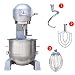 YGCLDRYERS - Mixer alimentare commerciale, con 500 W, elettrico, impasto miscelatore, supporto 10 l, in acciaio inossidabile, miscelatore multifunzione, per pane, torte, gancio e frusta