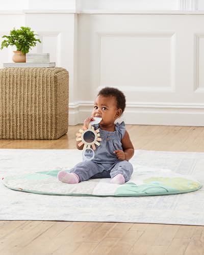 Image of Skip Hop Tummy Time Mat, 3-in-1 Activity Baby Play Gym, Age 0-2y, Garden Oasis, Green Multi