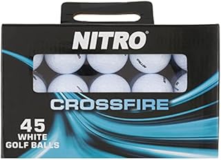 Nitro Golf Crossfire 45 Ball Pack Golf Balls, White