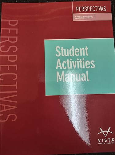 Prespectivas 1E Intermediate Spanish cultural approach Student activities manual