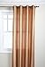 Stylemaster Tribeca 56 by 108-Inch Faux Silk Grommet Panel, Truffle