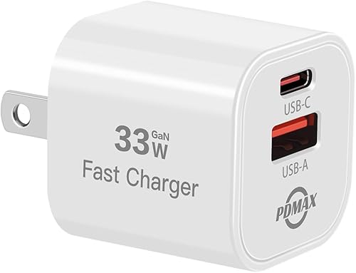 Miniatura 8 de PDMAX 30W USB-C Wall Charger, Fast Charging USB-C & USB-A Wall Charger, Dual Port with Gan Tech,for iPhone, Galaxy, Pixel, iPad, AirPods & MacBook