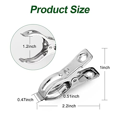 Samhopo 40Pcs 2Inches And 60Pcs 2.3Inches Garden Clips For Netting #TOP3
