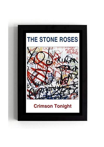 Impression murale encadrée Stone Roses Crimson Tonight A4 pour déco rock vintage