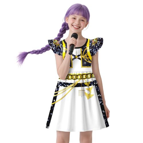 Girls Singer Dress Kids Halloween Dresses Party 5-12 Years