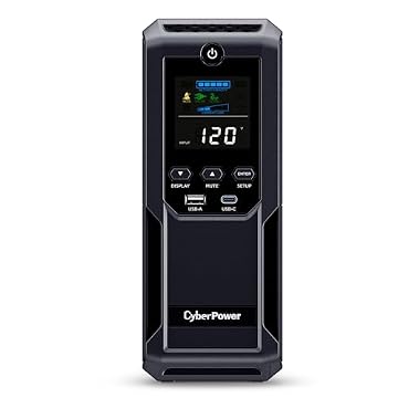 CyberPower CP1500AVRLCD3 Intelligent LCD UPS Battery Backup