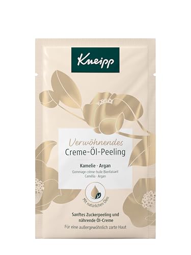 Kneipp Verwöhnendes Creme-Öl-Peeling - Körperpeeling mit wertvollem Arganöl und feinen Zuckerkristallen - Einmalanwendung 40ml Kneipp Verwöhnendes Creme-Öl-Peeling - Körperpeeling mit wertvollem Arganöl und feinen Zuckerkristallen - Einmalanwendung 40ml