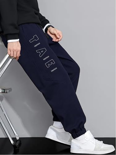 Image of Lymio Track Pant for Men ||Side Latter Print Style Look Pant || Jogger Track Pant (Packs Also Available) (TP-25-28-1)
