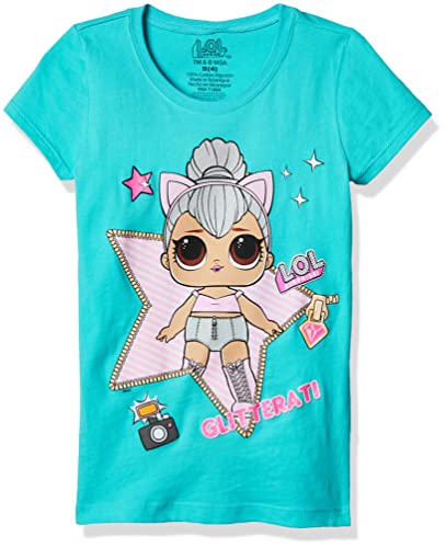 L.O.L. Surprise! Girls' Big Glitterati Kitty Queen Short Sleeve T-Shirt