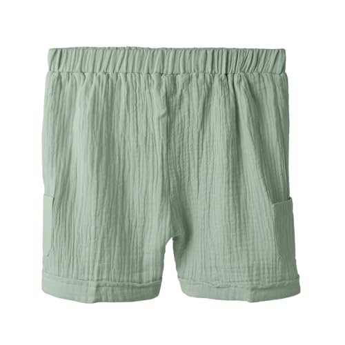 Image of Bold N Elegant Kids Linen Solid Shirt & Shorts Co-Ord Set|Stylish Party Short-Sleeve Shirt With Bow & Comfy Shorts|Cool & Comfortable Summer Wear