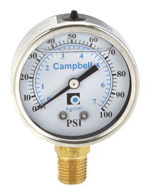 Campbell Other Pressure Gauge 1/4 in. x 3 in. L