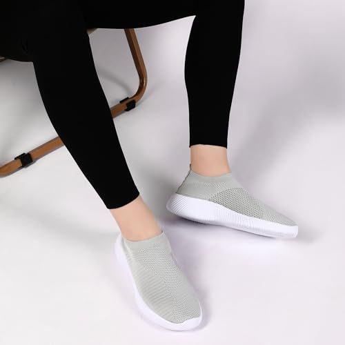 Image of DLWKIPV Womens Slip on Walking Tennis Shoes for Women Work Running Athletic Gym Sports Sneakers Lightweight Casual Shoe