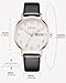 Imagen de CIVO Reloj Mujer Cuero Negro: Elegante Reloj de Pulsera Mujer Analógicos Cuarzo Calendario Impermeable