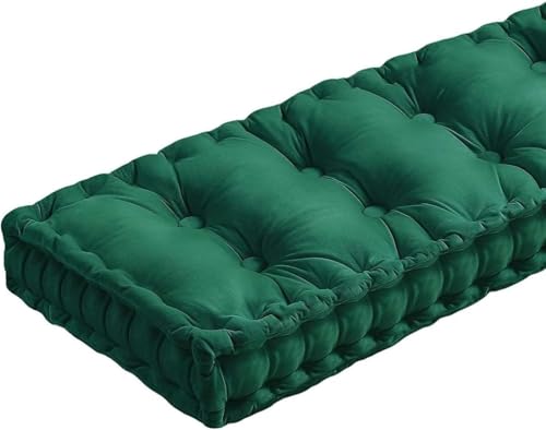 �����Ƌ�p�x���`�N�b�V���� 42x16�C���` �x���x�b�g �L�b�`���E�_�C�j���O �s�A�m�x���` ���ӃV�[�g�N�b�V���� �^�t�g���H �p�e�B�I�E�|�[�`�X�C���O�p���߃p�b�h(Green,32x16x4in)